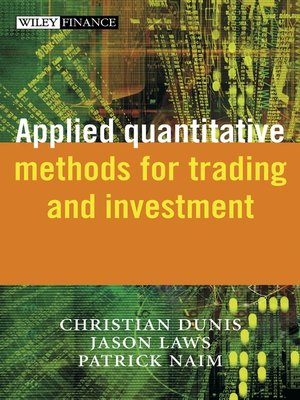 cover image of Applied Quantitative Methods for Trading and Investment